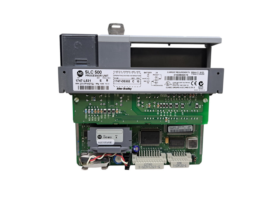 Allen-Bradley 1747-L531 SLC 500 SLC 5/03 CPU Processor Unit Ser E REV 8