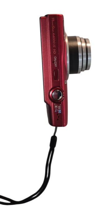 Canon PowerShot A4000 IS - 16.0 MP 8x Optical Zoom Digital Camera Red
