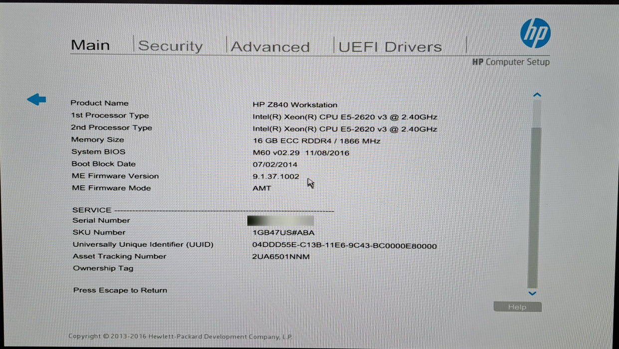 HP Z840 Workstation - 2x Xeon E5-2620 v3 2.40GHz 16GB ECC DDR4 3x FX 580, No HDD