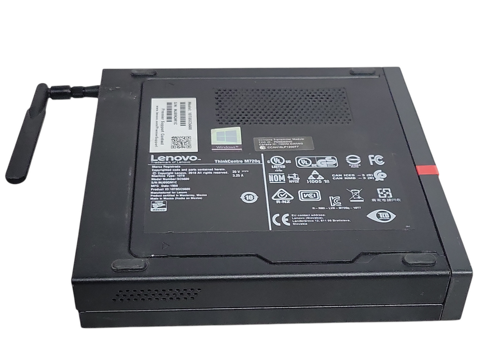Lenovo ThinkCentre M720q, Core i5-8500T 2.10GHz 16GB DDR4 512GB M.2 SSD, Wi-Fi