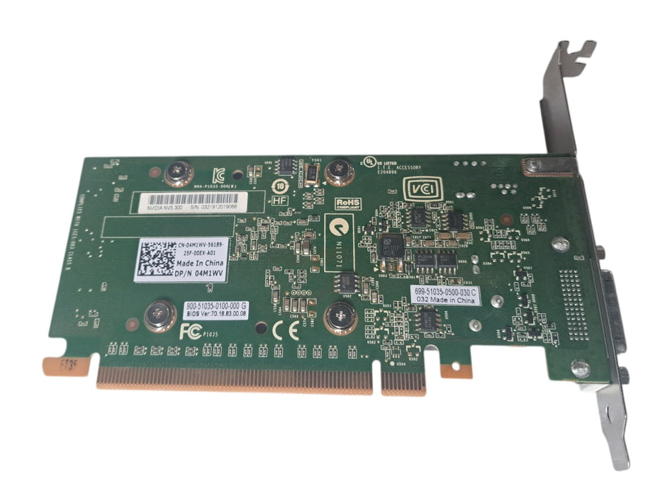 NVIDIA NVS 300 512MB DMS-59 PCIe x16 Graphics Card - Dell 04M1WV