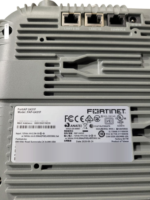 Lot of 5x - Fortinet FortiAP U431F (FAP-U431F) Wireless Access Point