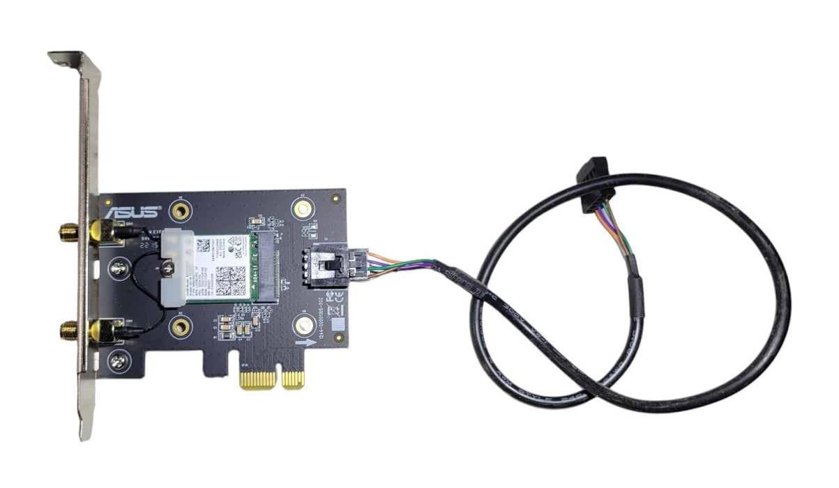 ASUS PCE-AX3000 - Dual-Band Wi-Fi 6 PCIe Adapter with Bluetooth Cable
