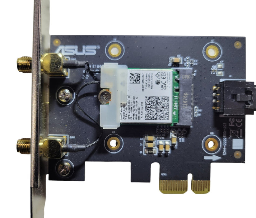 ASUS PCE-AX3000 - Dual-Band Wi-Fi 6 PCIe Adapter with Bluetooth Cable