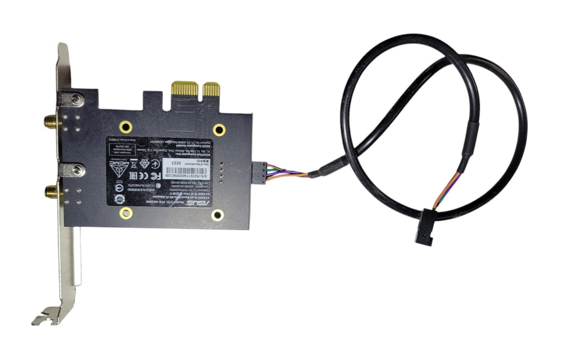 ASUS PCE-AX3000 - Dual-Band Wi-Fi 6 PCIe Adapter with Bluetooth Cable