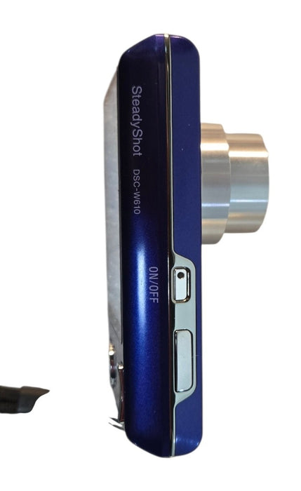 Sony Cyber-shot DSC-W610 - 14.1MP 4x Optical Zoom Digital Camera Blue (READ)