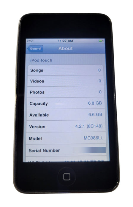 Apple iPod touch 2nd Gen MC086LL - 8GB Black