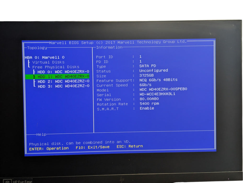 HPE ProLiant MicroServer Gen10 - AMD Opteron X3421 16GB RAM 4x 4TB HDD