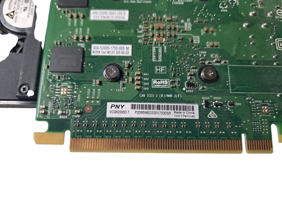 PNY NVIDIA Quadro K2000D - 2GB GDDR5 2x DVI 1x Mini DP PCIe Graphics Card