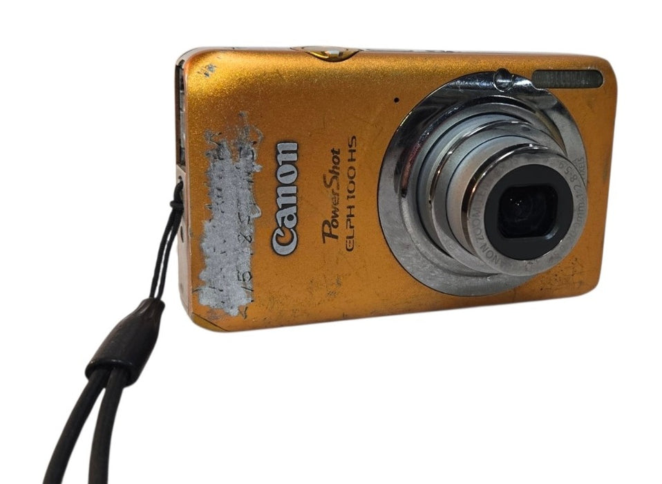 Canon PowerShot ELPH 100 HS - 12.1 MP Digital Camera Orange (READ)