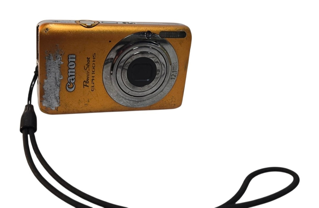 Canon PowerShot ELPH 100 HS - 12.1 MP Digital Camera Orange (READ)