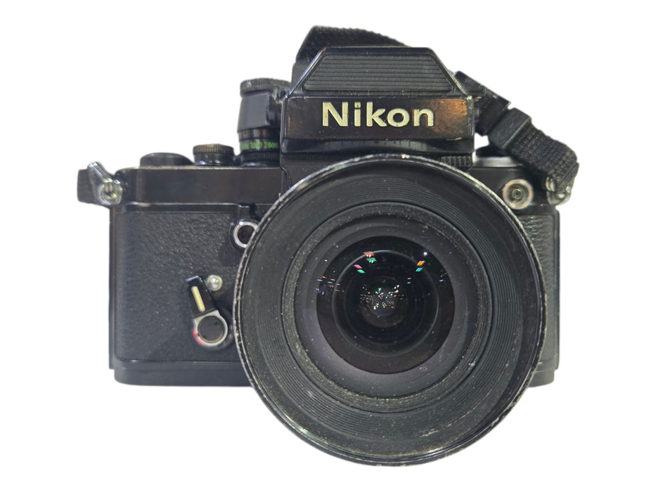 Nikon F2 Photomic AS Black 35mm SLR Camera with Nikkor 20mm f/2.8 Lens