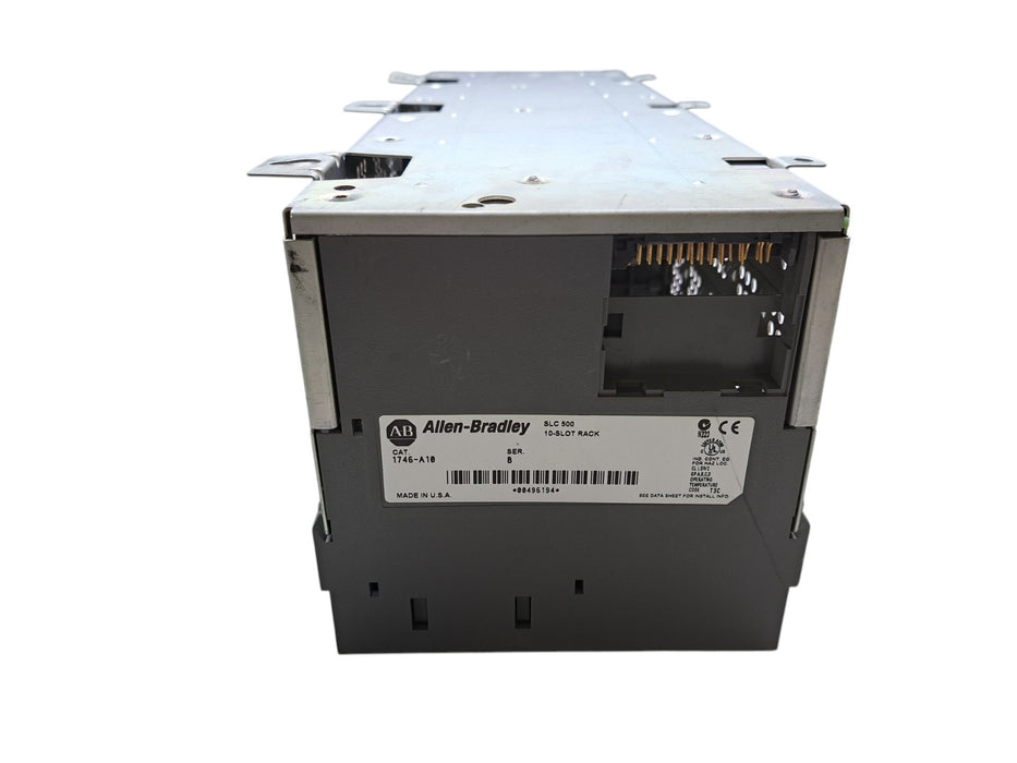 Allen-Bradley 1746-A10 SLC 500 10-Slot Chassis Rack w/ 1746-P2 Power (READ)