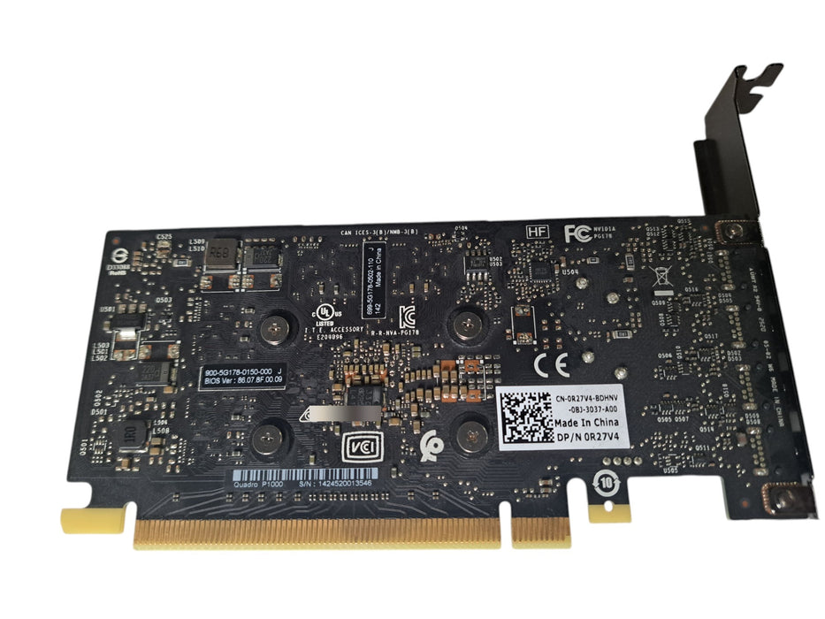 NVIDIA Quadro P1000 4GB GDDR5 Graphics Card 0R27V4