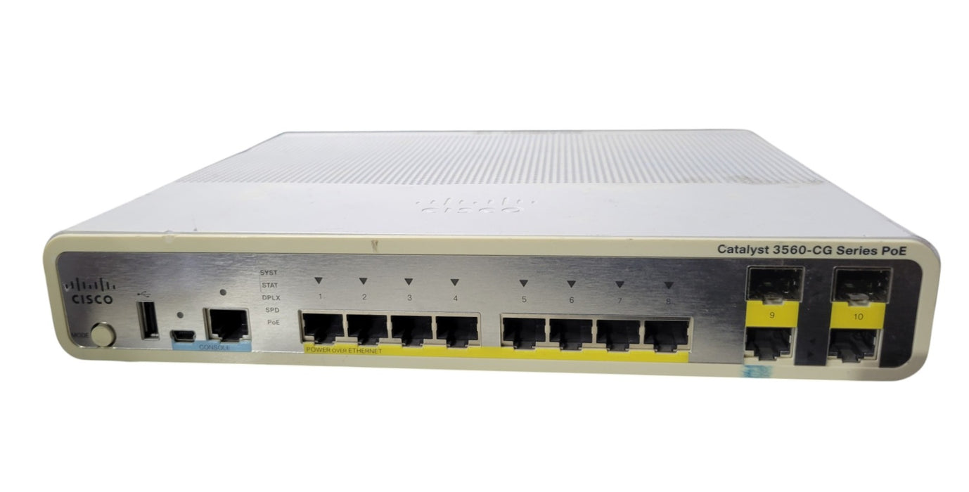 Cisco Catalyst WS-C3560CG-8PC-S - 8-Port PoE+ Gigabit Ethernet Switch