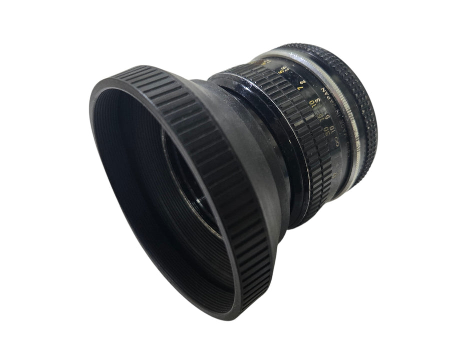 Nikon NIKKOR 50mm 1:2 Lens with Rubber Lens Hood