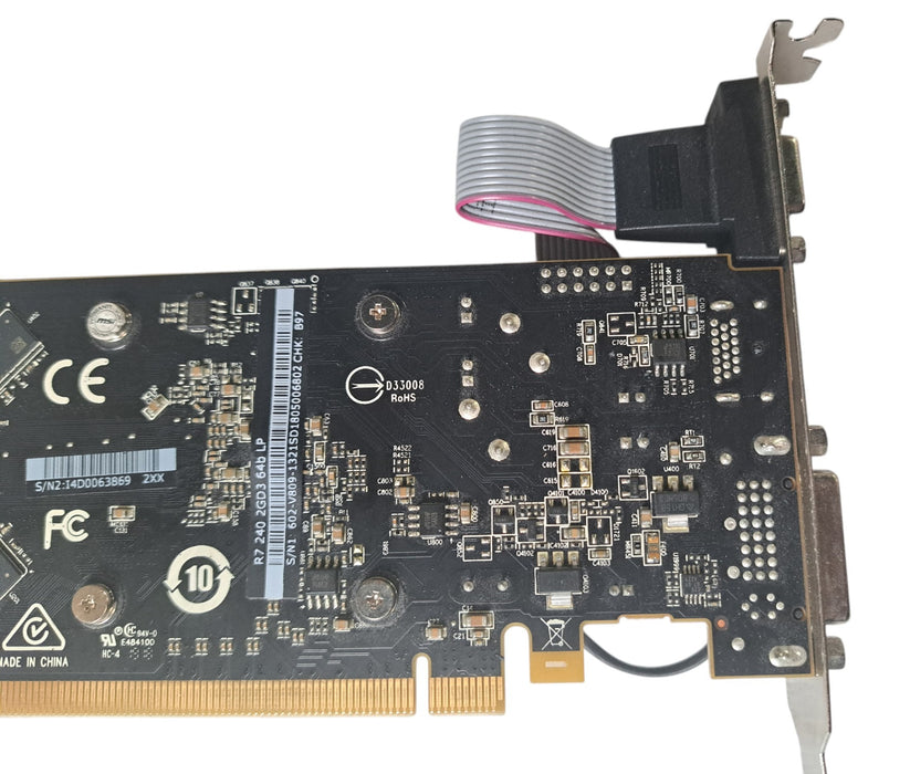 MSI Radeon R7 240 2GD3 64b LP - 2GB GDDR3 Graphics Card VGA HDMI DVI