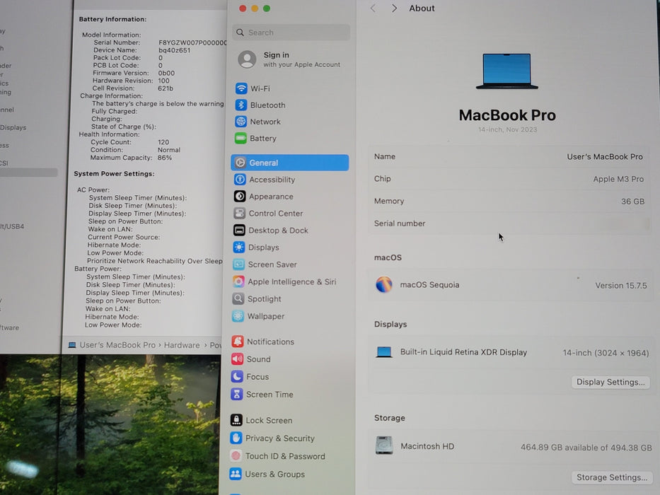 Apple MacBook Pro 14" 2023 A2992 M3 Pro 36GB RAM 512GB SSD FOR PARTS/REPA (READ)