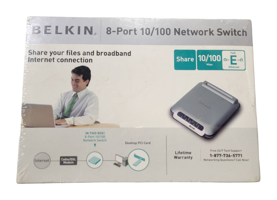 Belkin F5D5131-8 - 8-Port 10/100 Network Switch
