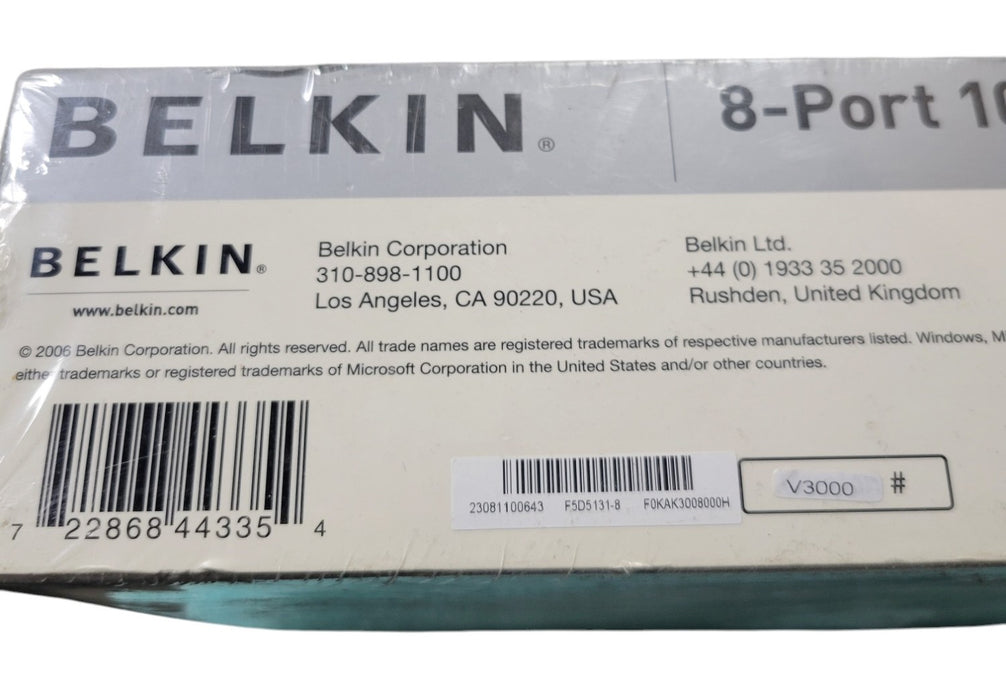Belkin F5D5131-8 - 8-Port 10/100 Network Switch