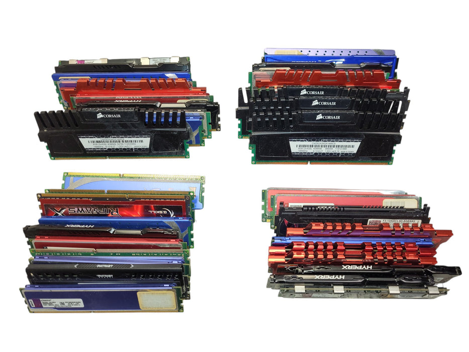 Lot of 40x Assorted Brand Desktop/Gaming 4GB PC3/DDR3 RAMs