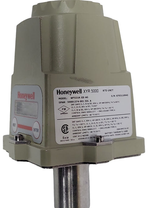 Honeywell XYR 5000 RTD UNIT WT531R-XX-AG, Read _
