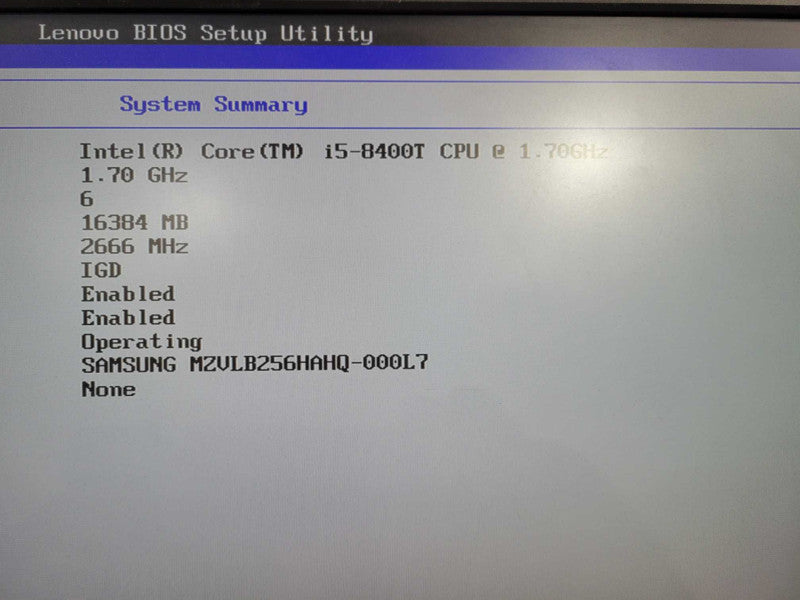 Lenovo ThinkCentre M720q, i5-8400T 1.70GHz 6Core, 8GB DDR4, 256NVMe !