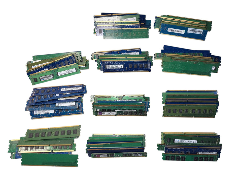 Lot of 110x Assorted Brands PC3/PC3L 4GB Desktop RAM Memory