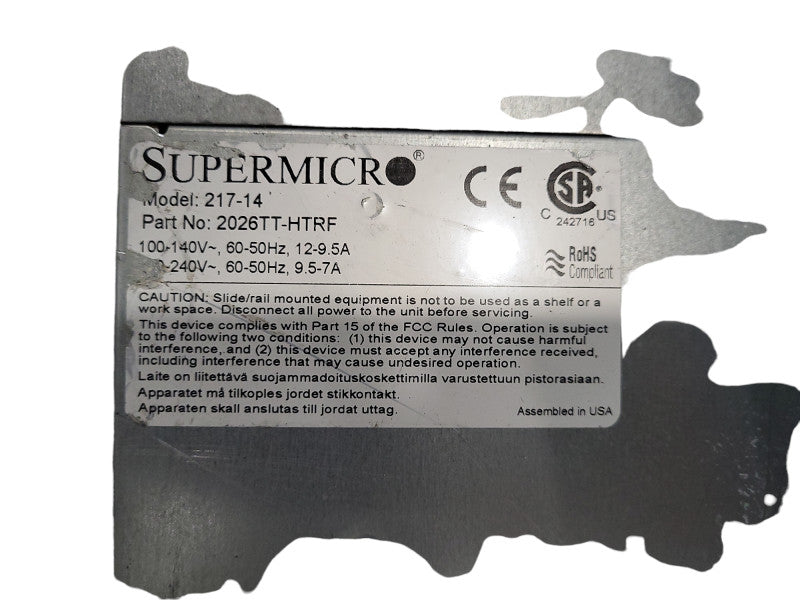 SuperMicro 217-14, 4x X9DRT-HF+ Node Server 2x E5-2650 2.6GHz 256GB RAM READ Q$