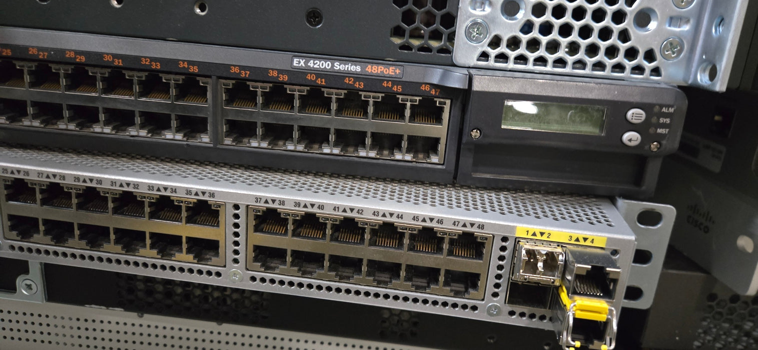 Bulk Lot of 138x Network Switches: Cisco Juniper Fortinet Mixed Models (READ)