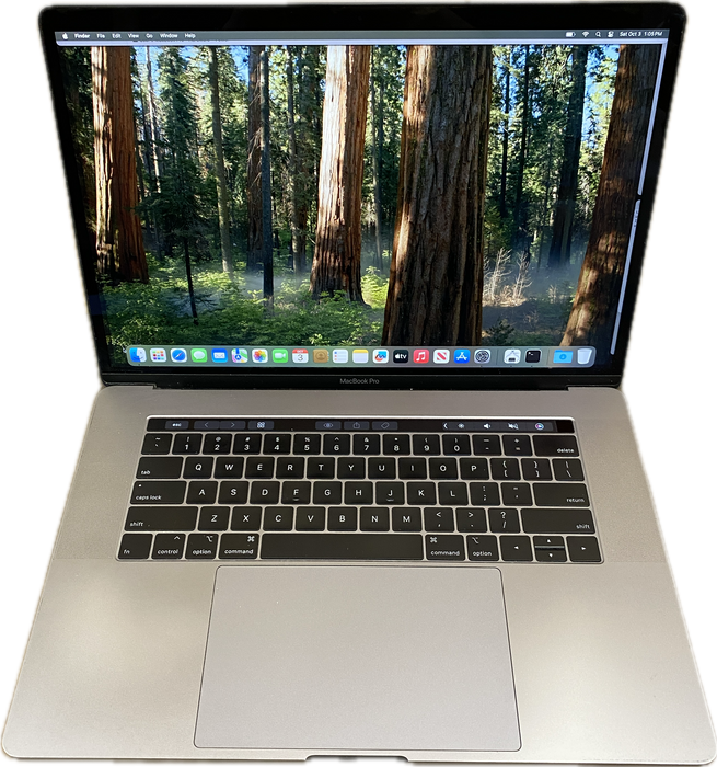 Apple MacBook Pro 15" 2018 i7-8750H Radeon Pro 555X GPU 16GB RAM 256GB SSD READ!