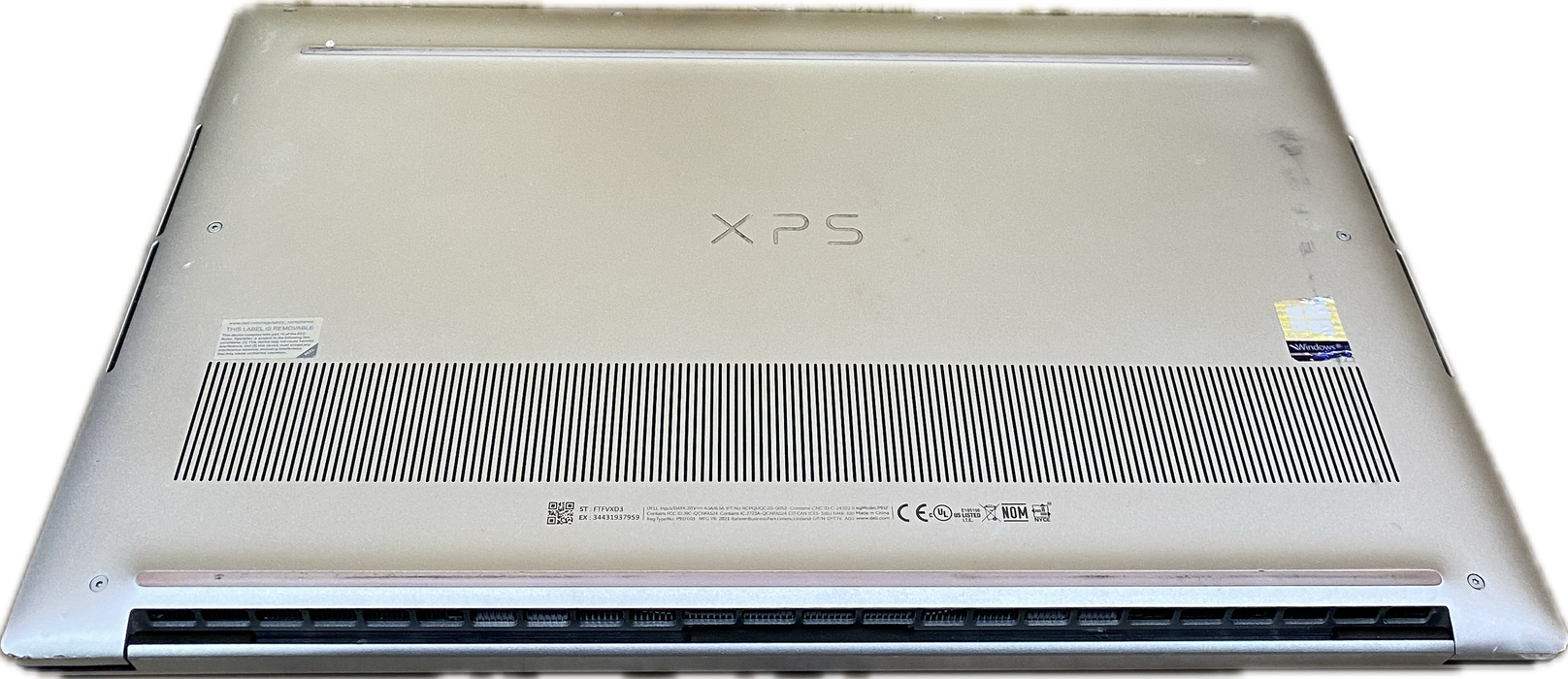 Dell XPS 15 9500 i9-10885H GTX1650Ti 4GB GPU 16GB RAM 256GB SSD No power Adapter