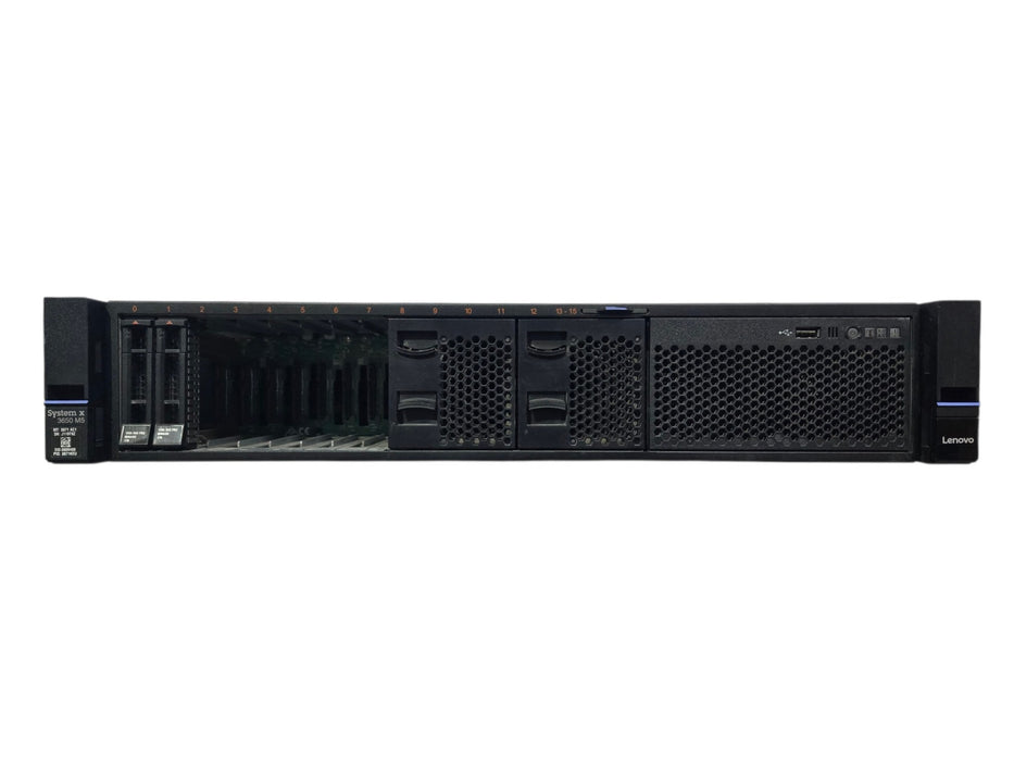 Lenovo System x3650 M5 - 2x Xeon E5-2620 v4 64GB RAM ServeRAID M1215 2x 900W PSU