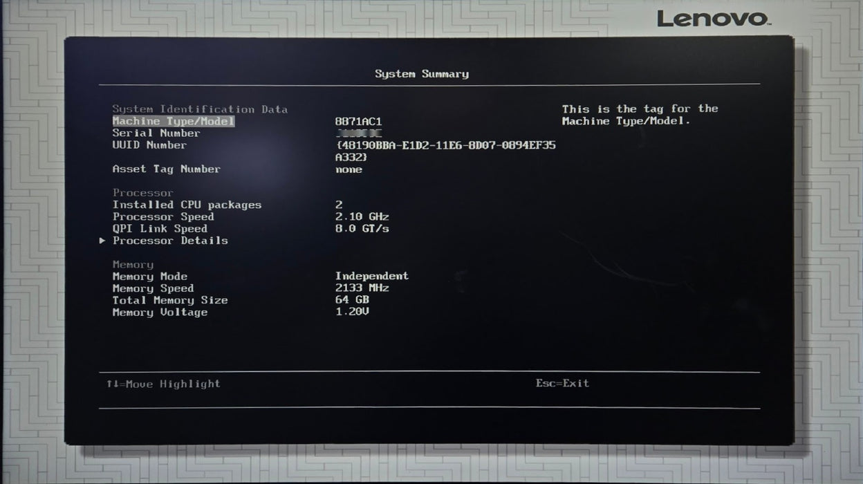 Lenovo System x3650 M5 - 2x Xeon E5-2620 v4 64GB RAM ServeRAID M1215 2x 900W PSU