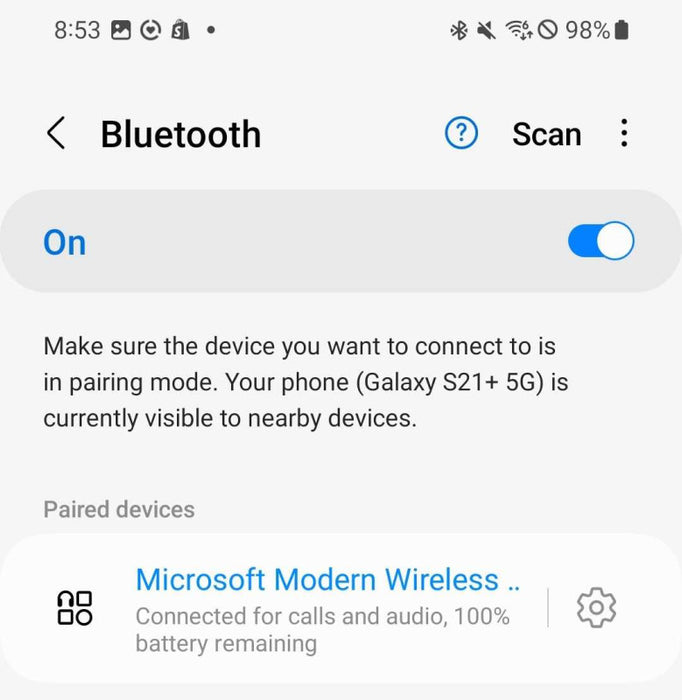 Microsoft Modern Wireless Headphones Headset with Microphone Q_