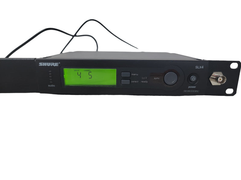 Shure Transmitter Wireless Diversity Receiver SLX4 G5 w/ Rack Mount