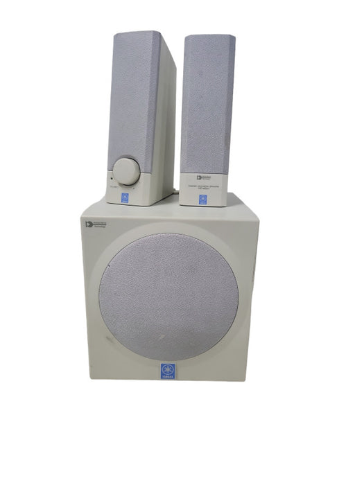 Yamaha YST-MS201 2.1 Multimedia Powered Speakers 3.5mm 45Hz Wood Subwoofer