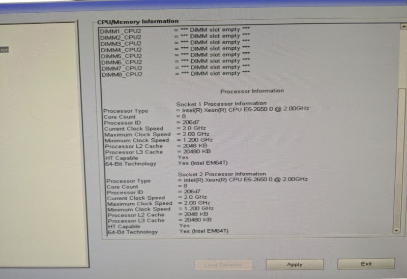 Dell T7600 - 2x Xeon E5-2650 0 | 32 GB RAM | Nvidia NVS 310 GPU | NO HDD |