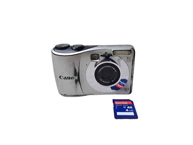 Canon PowerShot A1200 HD Digital Camera PC1586 w/ 4GB SD Card Tested