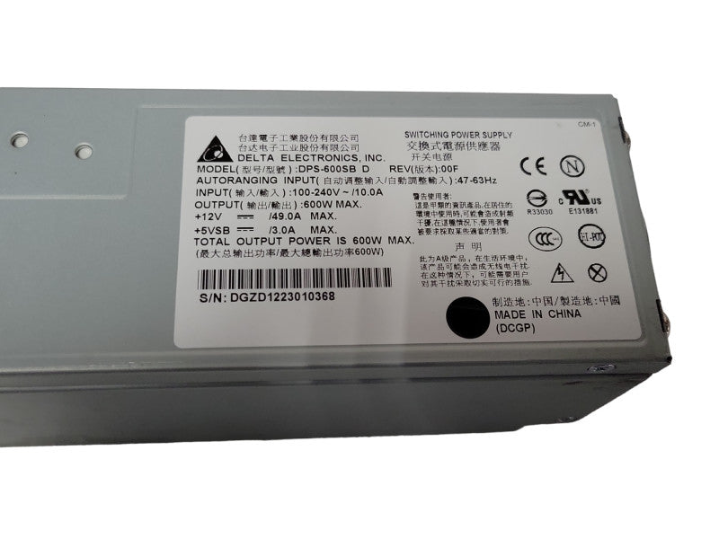 Delta/QNAP NAS POWER SUPPLY DPS-600SB REV D FOR TS-1279U-RP TS-1679U-RU READ Q_