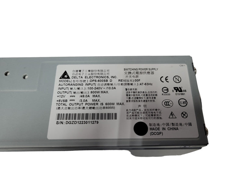 Delta/QNAP NAS POWER SUPPLY DPS-600SB REV D FOR TS-1279U-RP TS-1679U-RU READ Q_