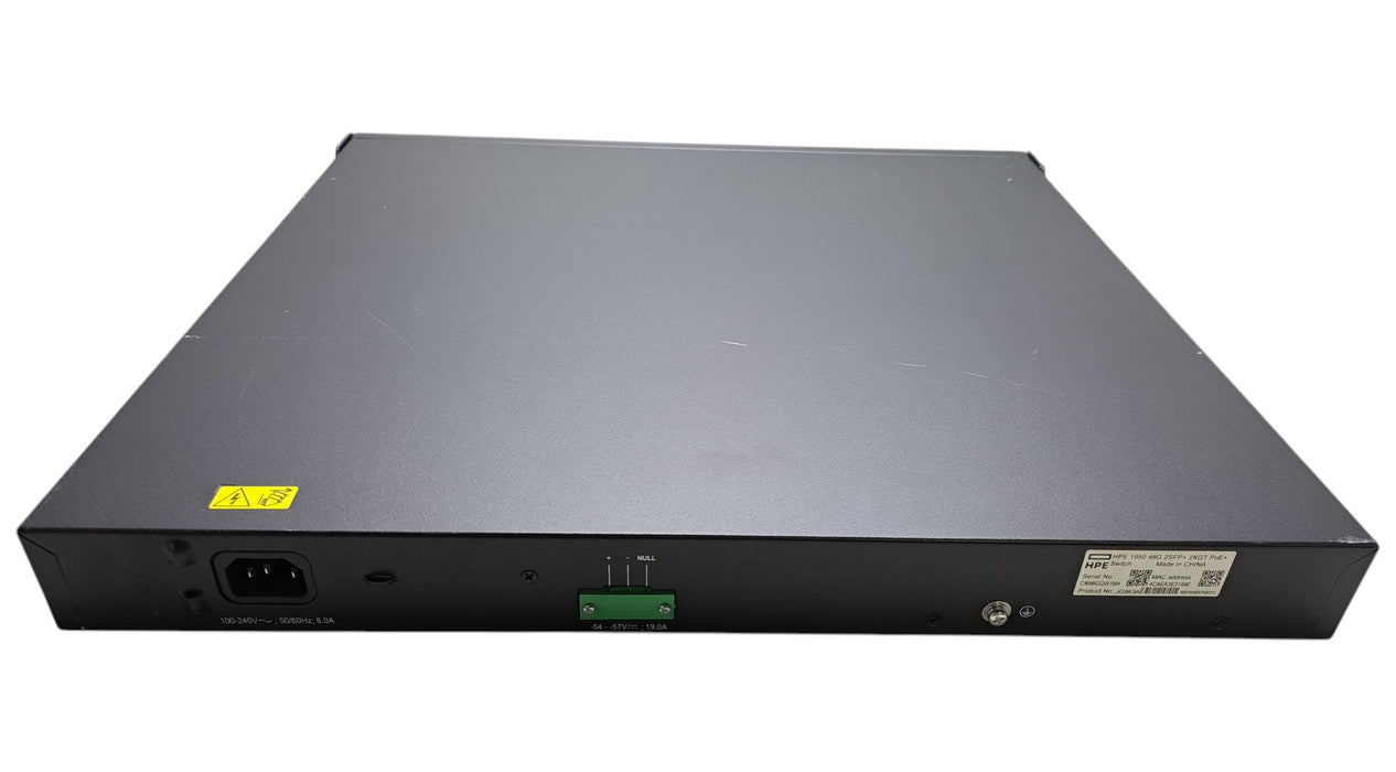 HPE OfficeConnect 1950 48G 2SFP+ 2XGT PoE+ 370W Managed Switch JG963A