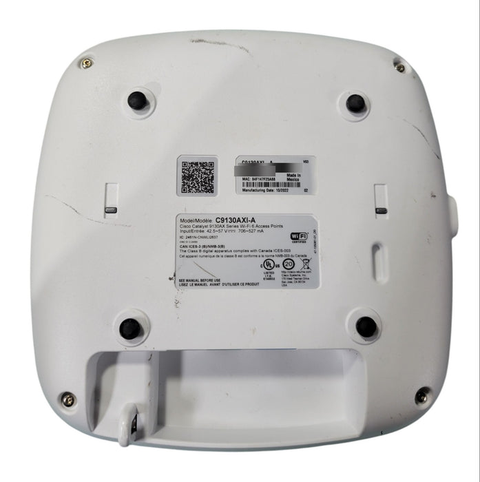 Cisco Catalyst 9130AX Series C9130AXI-A Wi-Fi 6 Access Point