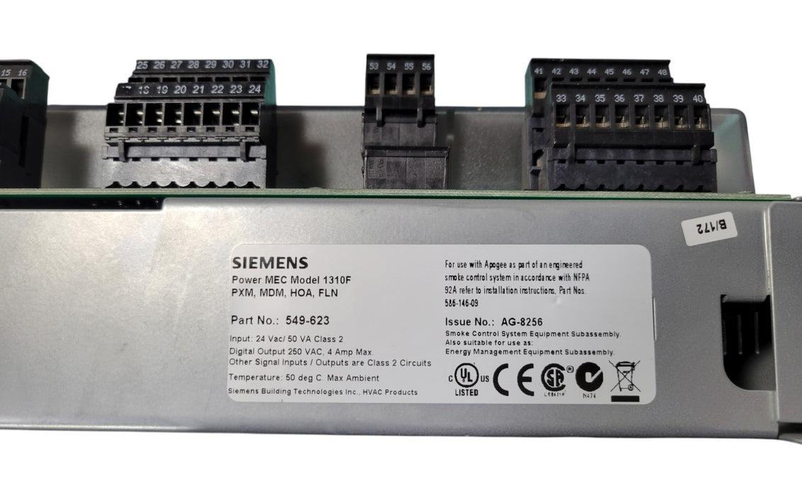 Siemens Power MEC Model 1310F - APOGEE Automation Controller 549-623