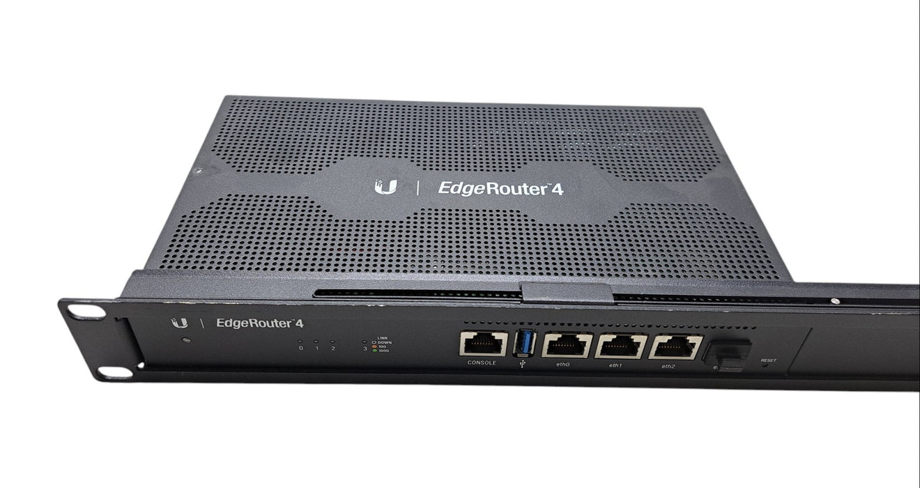 Ubiquiti EdgeRouter 4 ER-4 4-Port Gigabit Router with Rackmount Kit