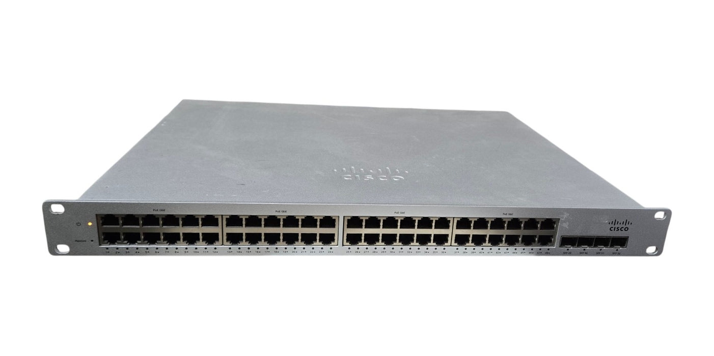 Cisco Meraki MS220-48FP-HW - 48-Port PoE+ Gigabit Switch with 4x SFP