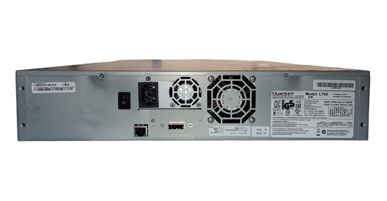 Quantum SuperLoader 3 Model L700 - IBM LTO-6 SAS Tape Autoloader