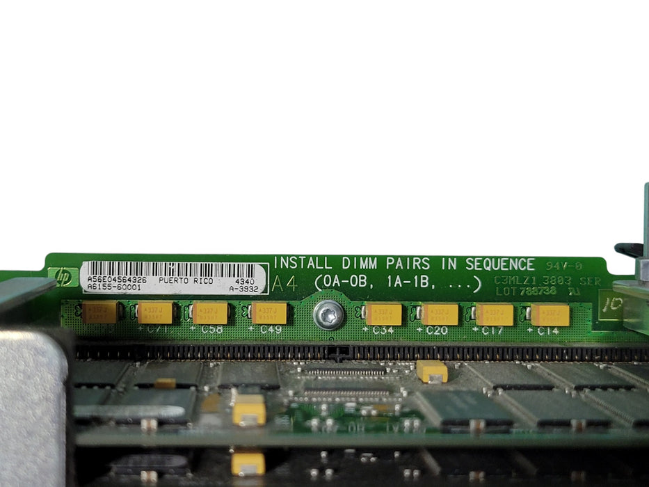 HP A6155-04001 Memory Extender Board w/ 6x 1GB DIMMs A6115-60002 for rp54XX