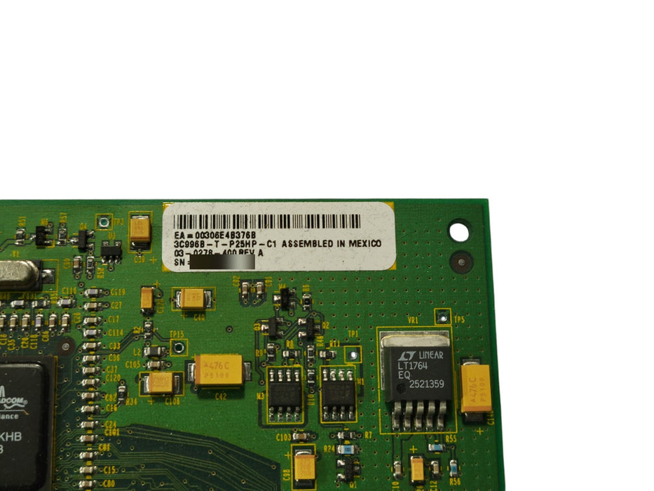 3Com 3C996B-T-P25HP-C1 Gigabit PCI-X Network Interface Card HP A6825-60101