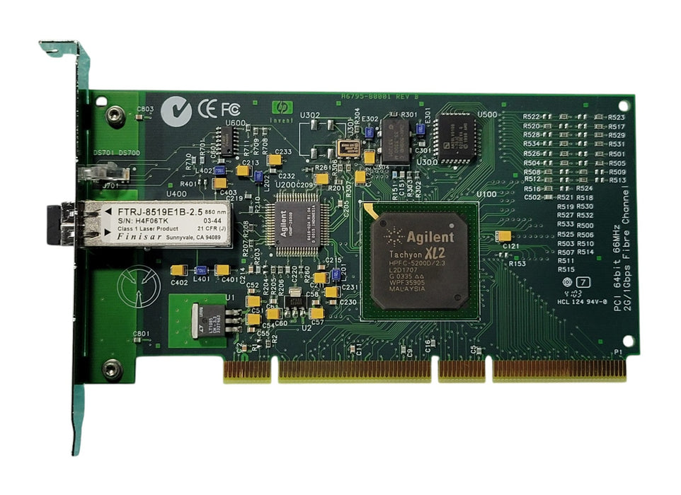 HP A6795AX A6795-62001 PCI 64-bit 66MHz 2G/1Gbps Fibre Channel Host Bus Adapter